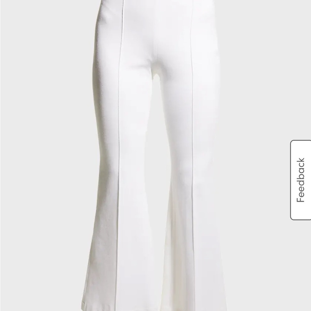 Rosetta Getty Cropped Flare Pants - White